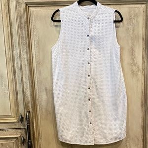 Michael Kors (12) White "Textured" Dress